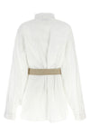 wrinkled-effect cotton shirt