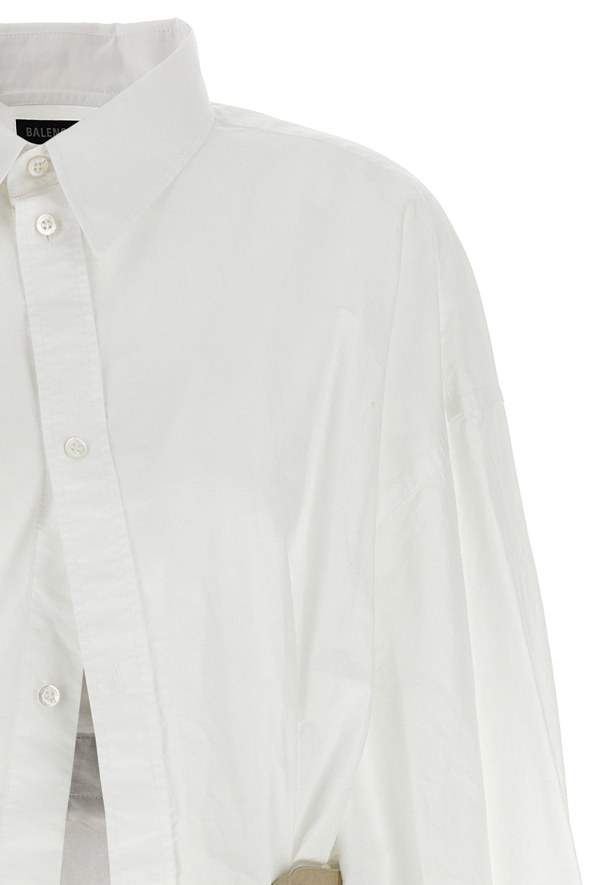 wrinkled-effect cotton shirt
