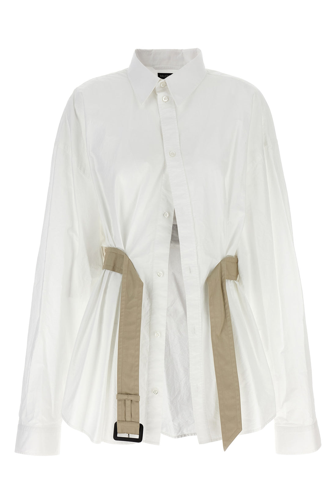 BALENCIAGA 3 wrinkled-effect cotton shirt