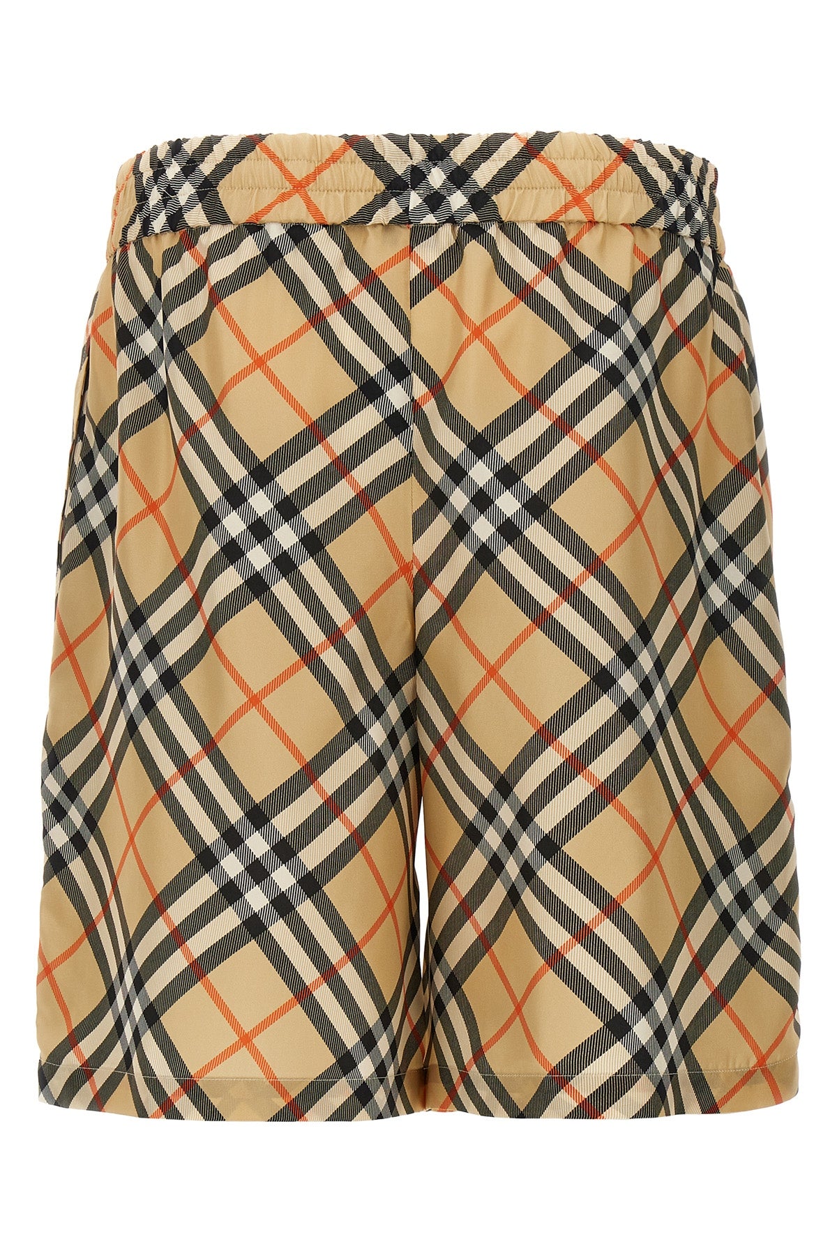silk poplin bermuda shorts