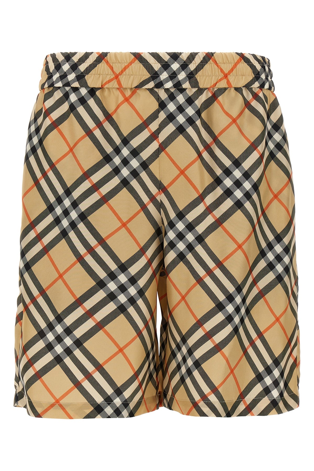 silk poplin bermuda shorts