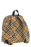 check fabric backpack