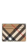 check fabric card holder