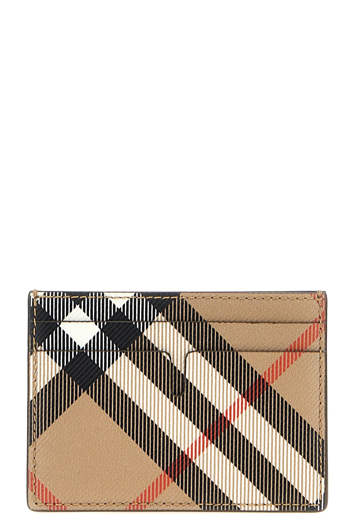 check fabric card holder