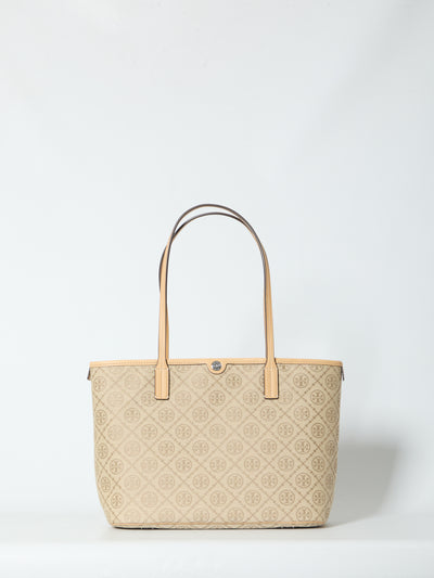 t monogram tote bag small