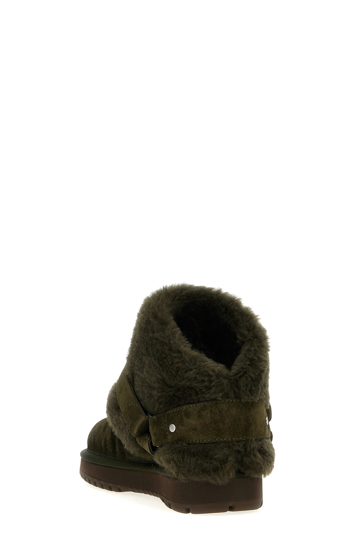 chubby suede ankle boots