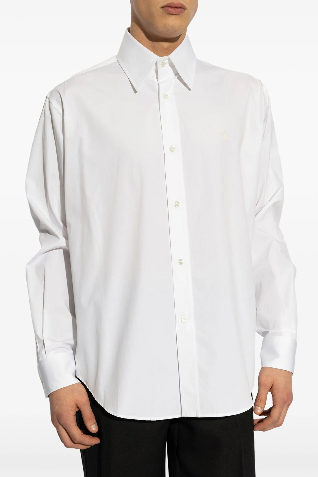 ALEXANDER MCQUEEN 39.5 cm cotton poplin shirt