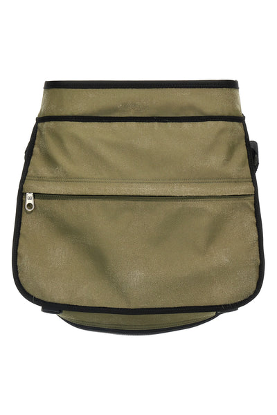 bag mini skirt in nylon canvas style trompe loeil backpack