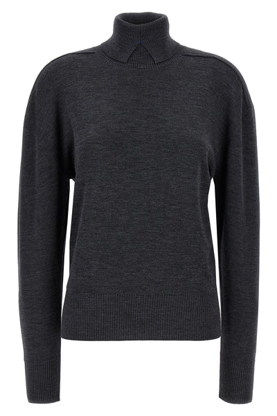 high neck wool sweater