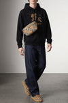 terrace check sneakers in cotton blend twill
