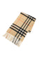 check reversible cashmere scarf