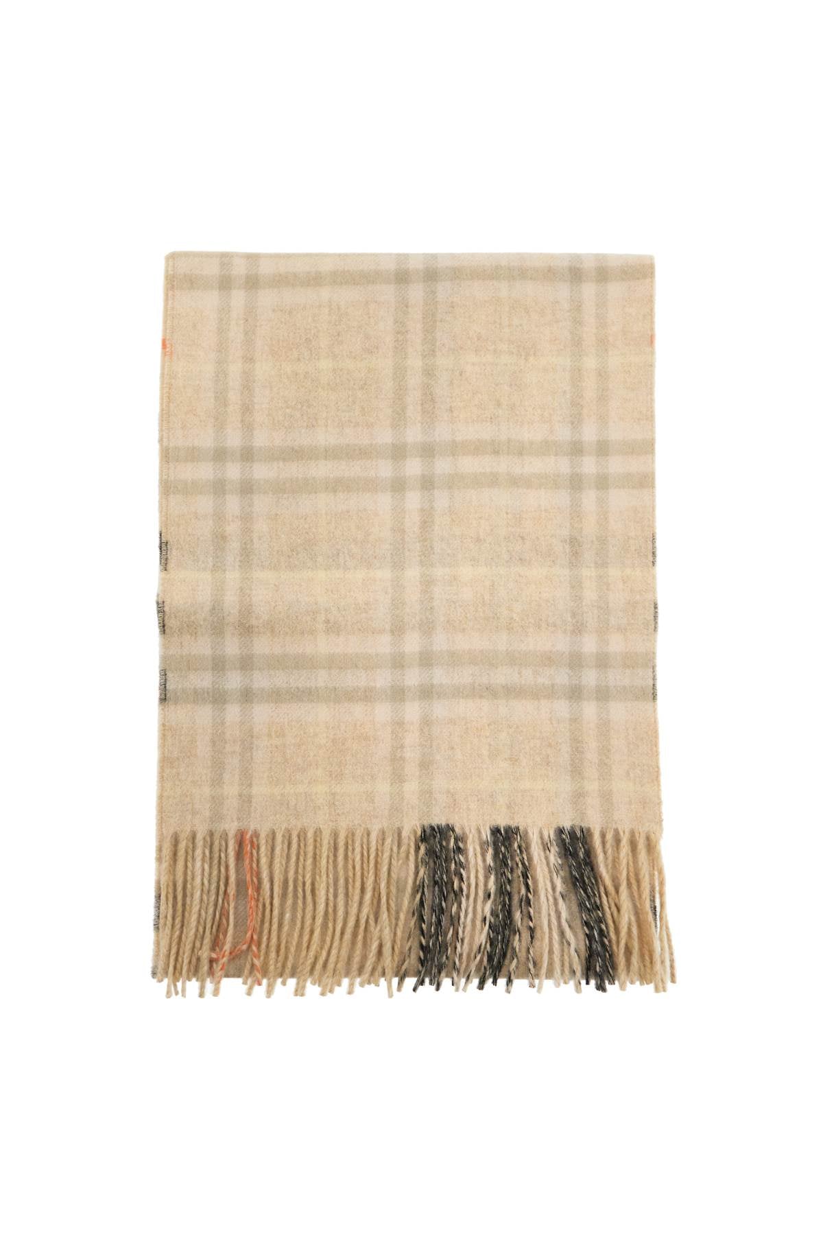 check reversible cashmere scarf