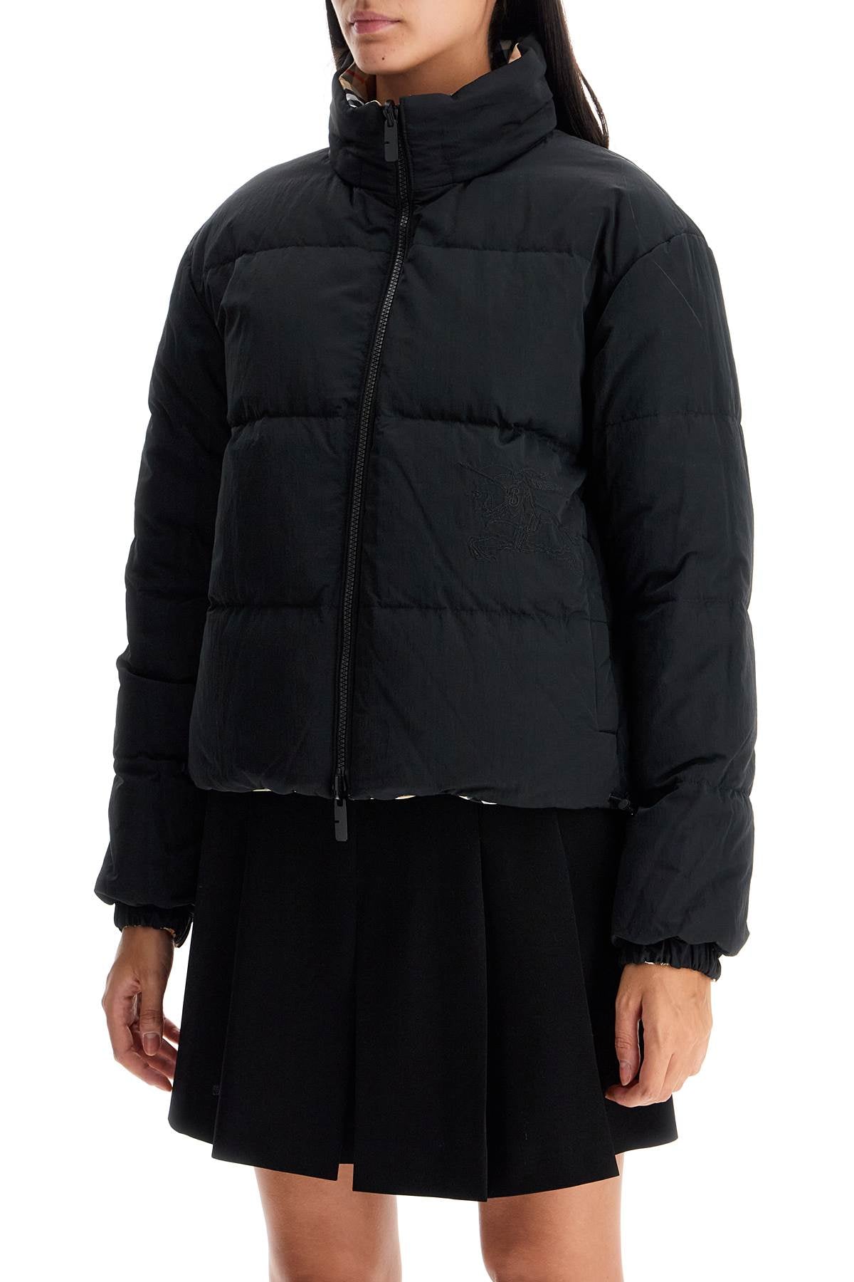 short reversible down jacket