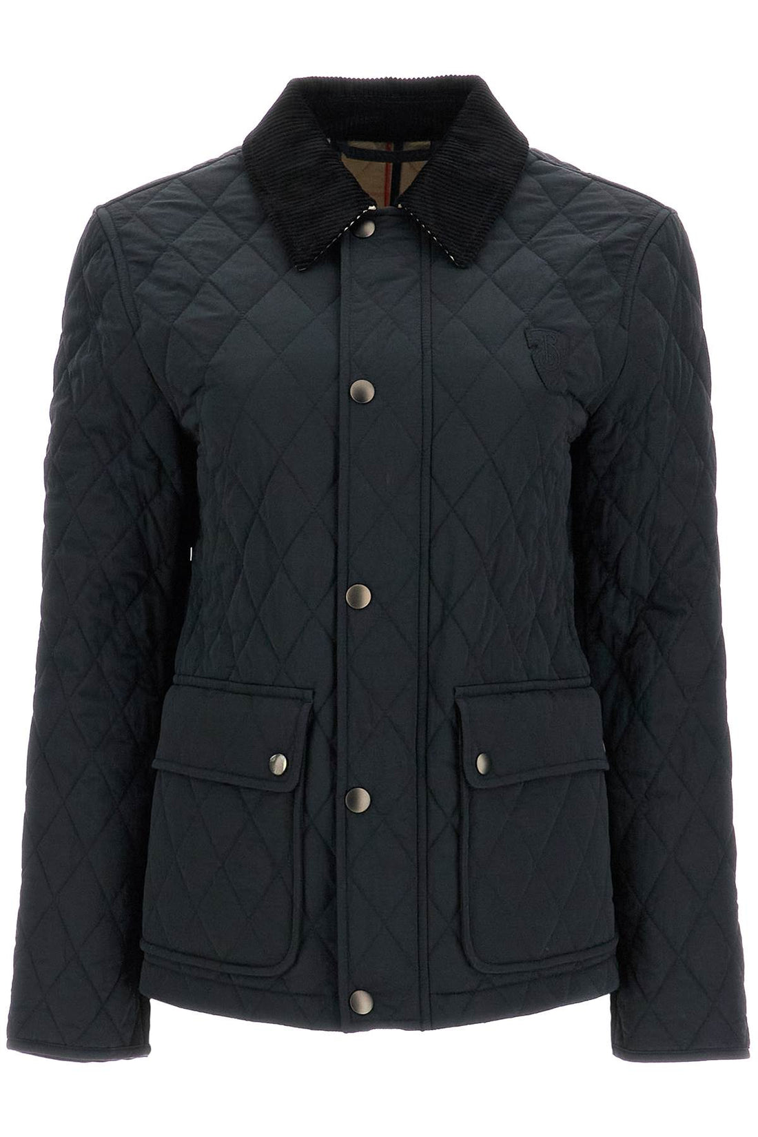 quilted b shield jacket