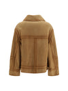 heritage detail suede aviator bomber jacket