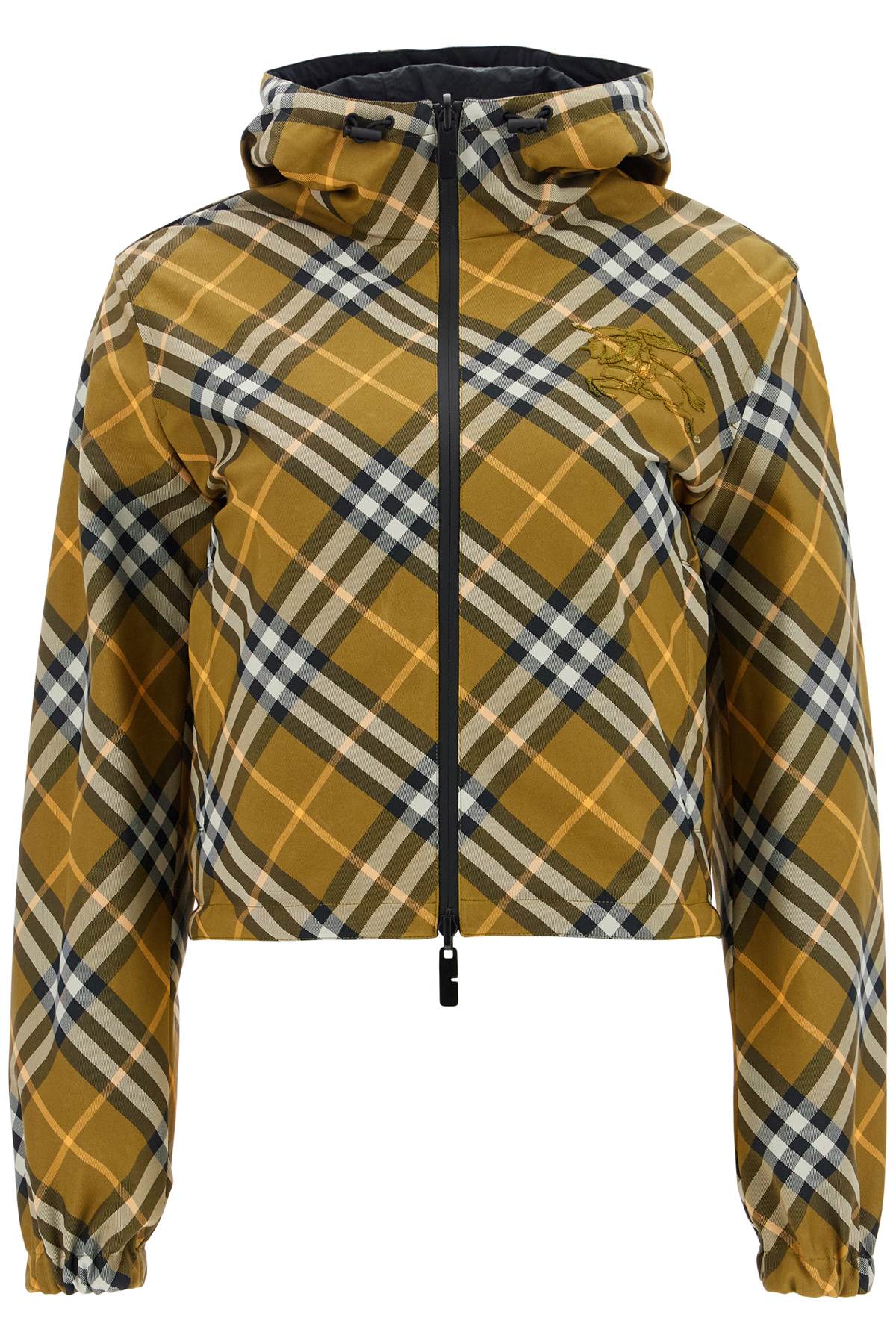 reversible hooded jacket with