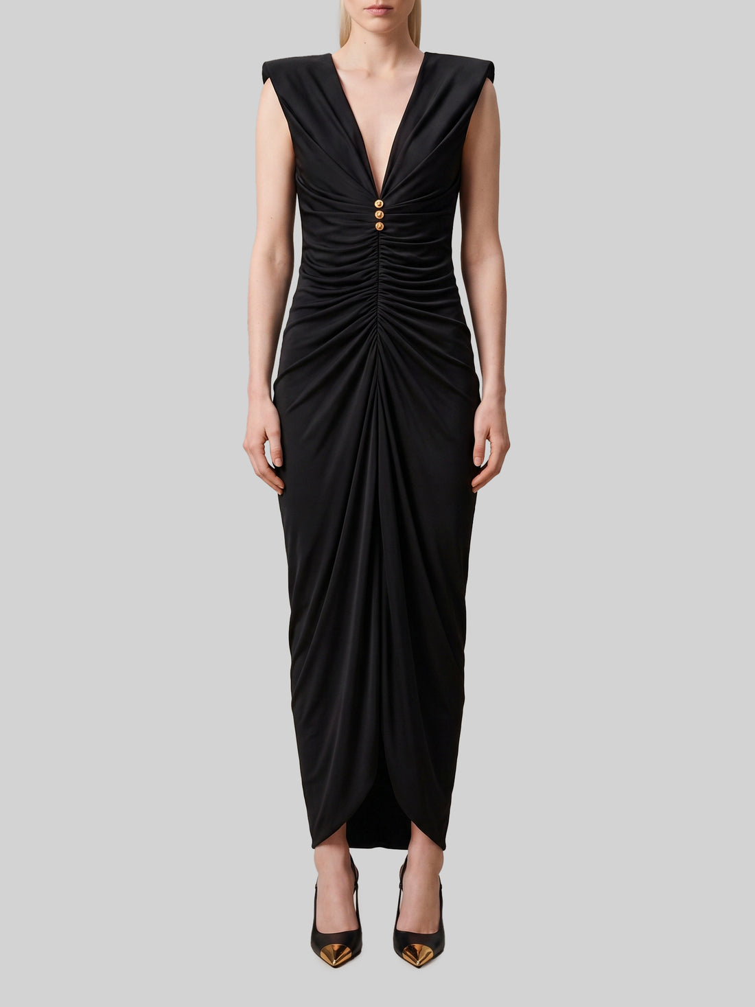 VERSACE 42 viscose jersey evening dress