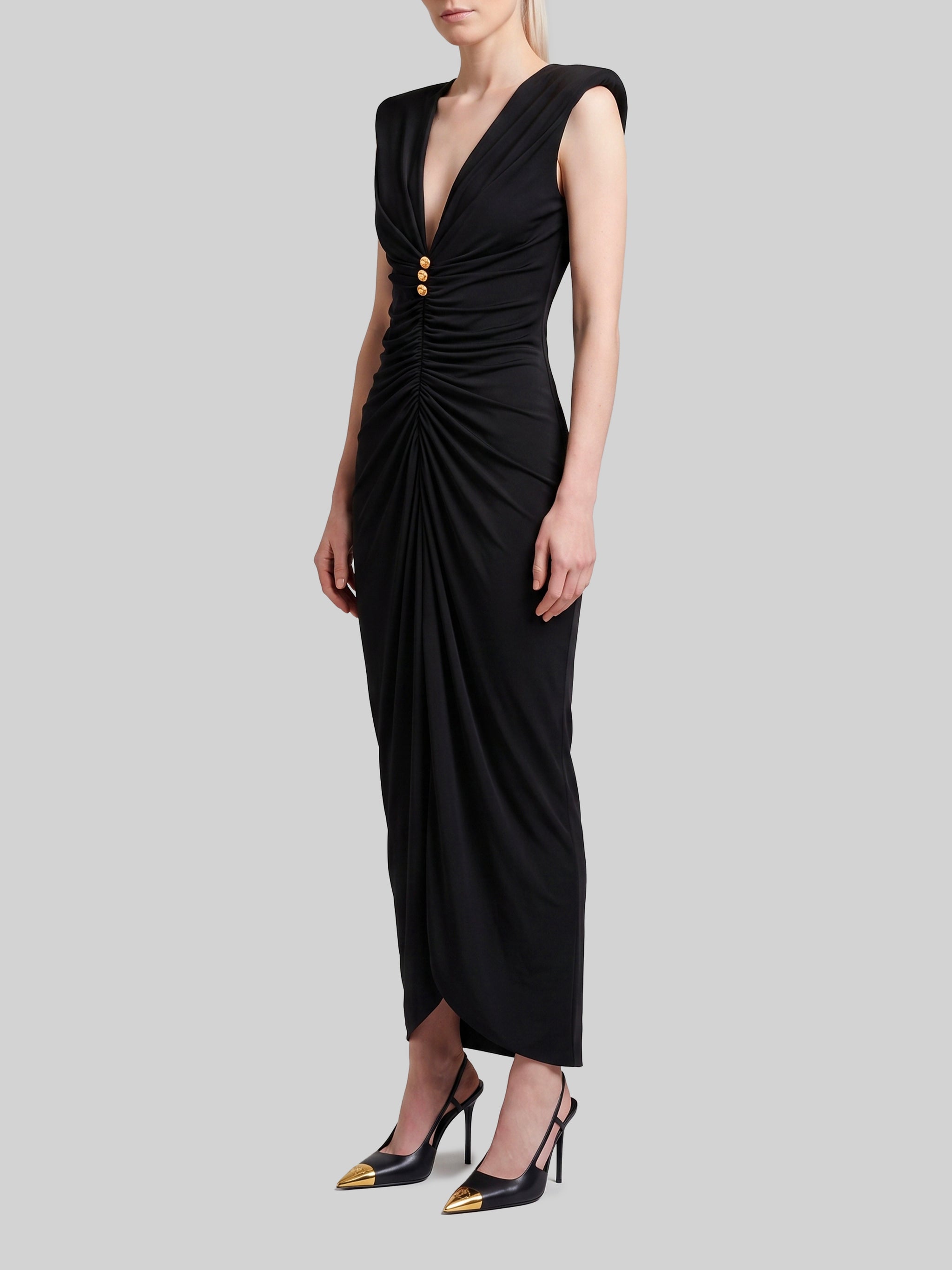 viscose jersey evening dress