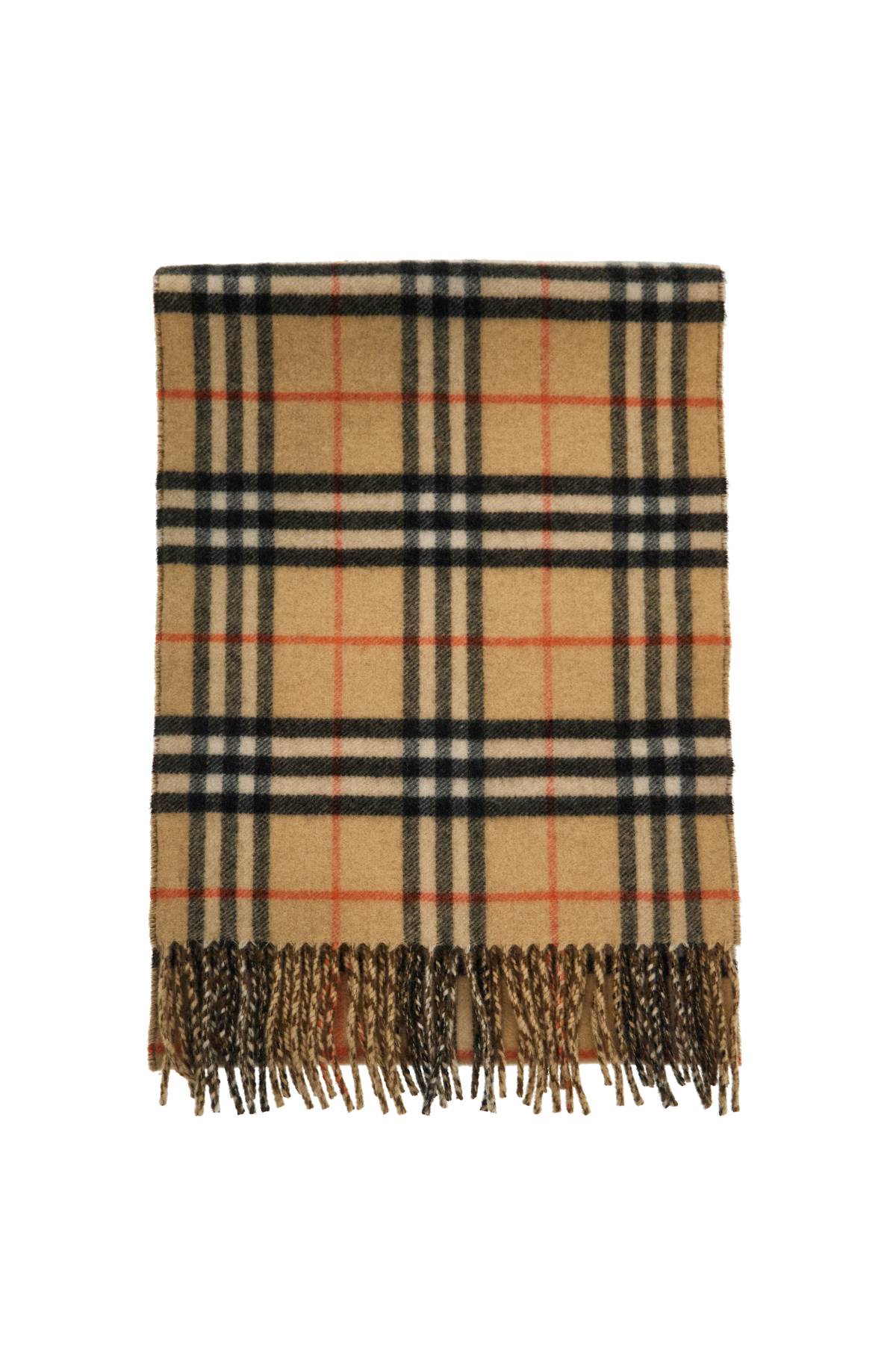 reversible cashmere check scarf