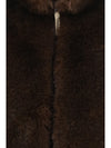 hybrid faux-fur and quilted nylon vest