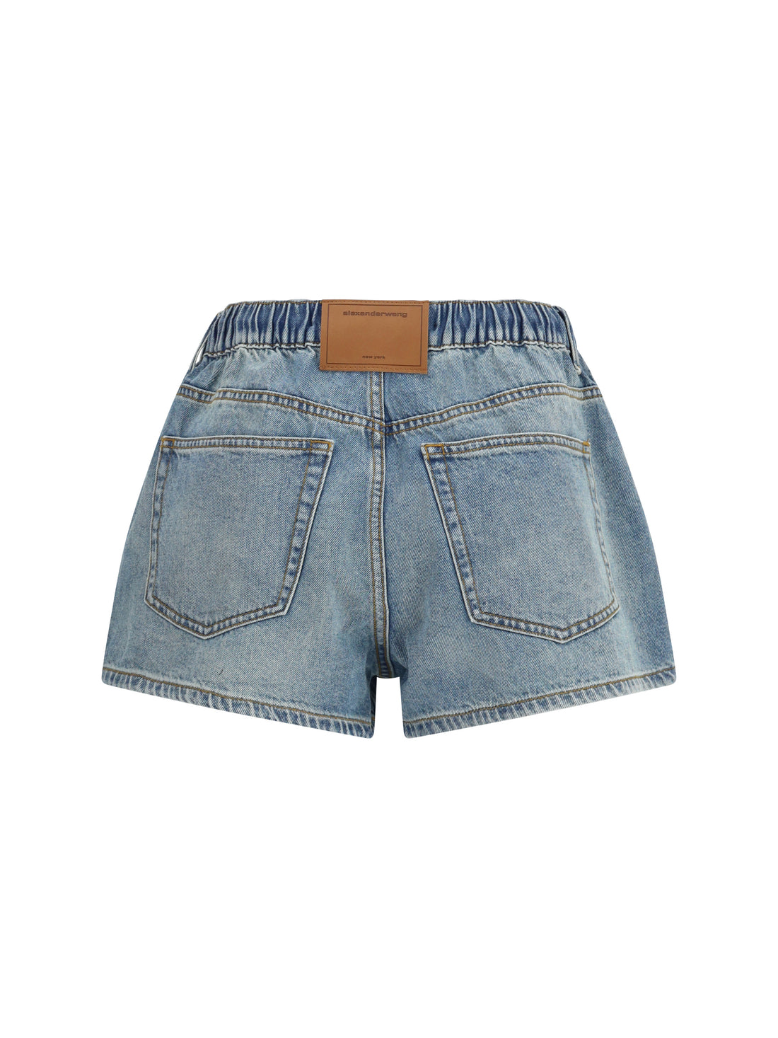 ALEXANDER WANG 25  marathon shorts with crystal drawcord