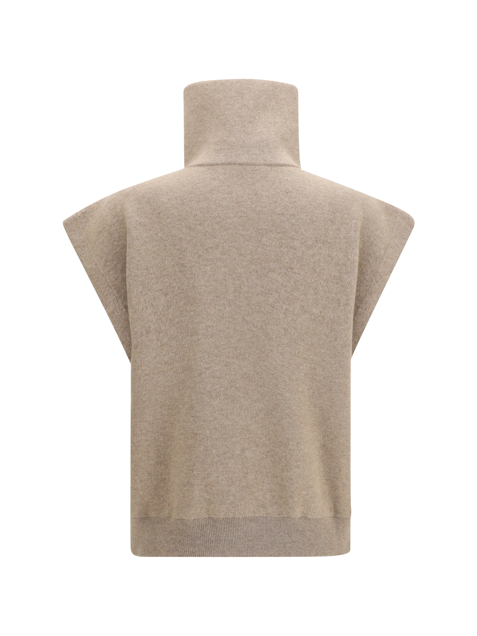 high-neck zip cardigan