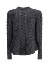 ALEXANDER MCQUEEN M peplum cable cardigan