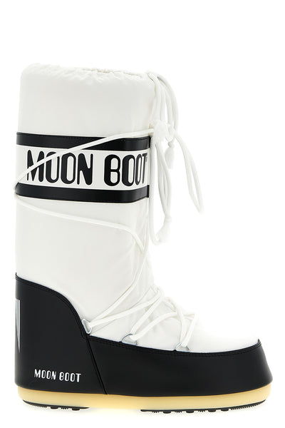 icon water-repellent nylon and pvc boots