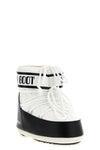 icon low water-repellent nylon and pvc ankle boots
