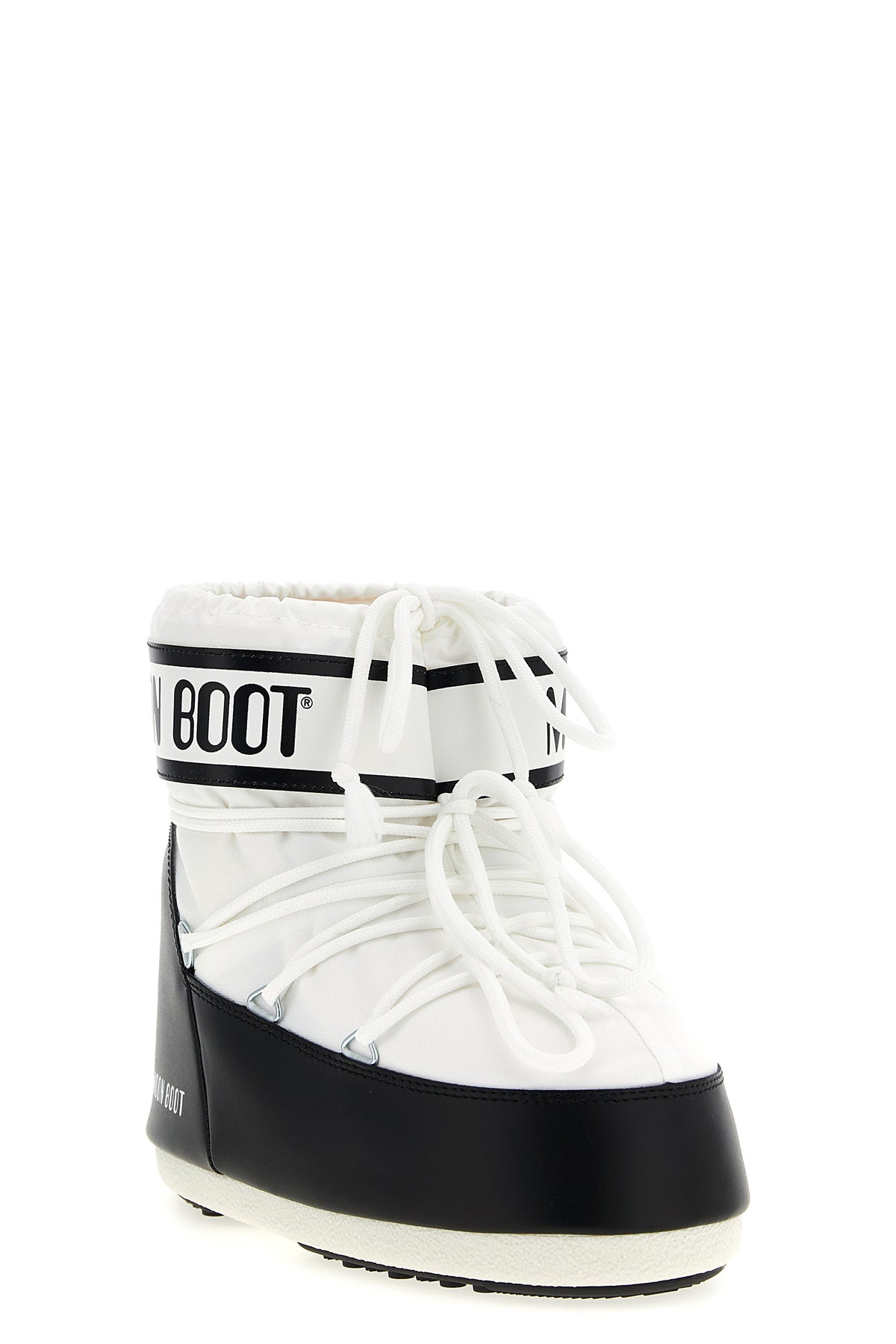 icon low water-repellent nylon and pvc ankle boots