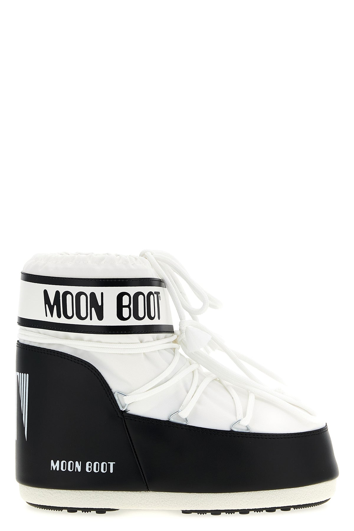 icon low water-repellent nylon and pvc ankle boots