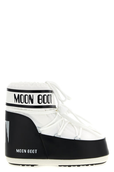 icon low water-repellent nylon and pvc ankle boots