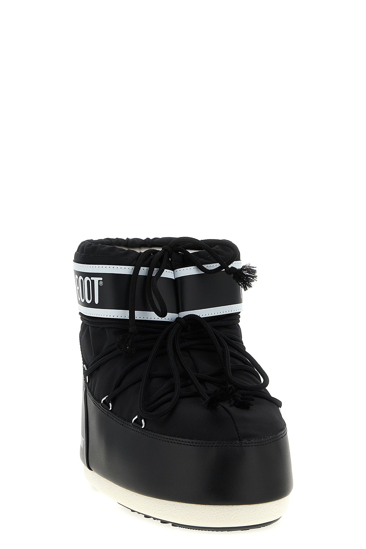icon low water-repellent nylon and pvc ankle boots