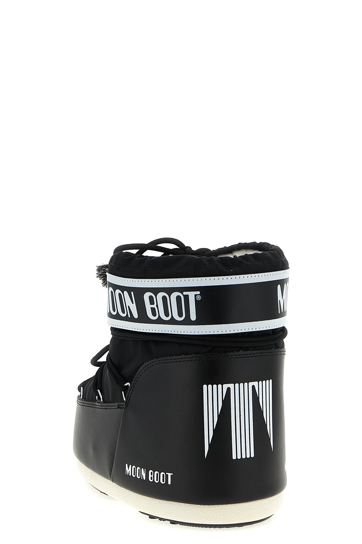 icon low water-repellent nylon and pvc ankle boots