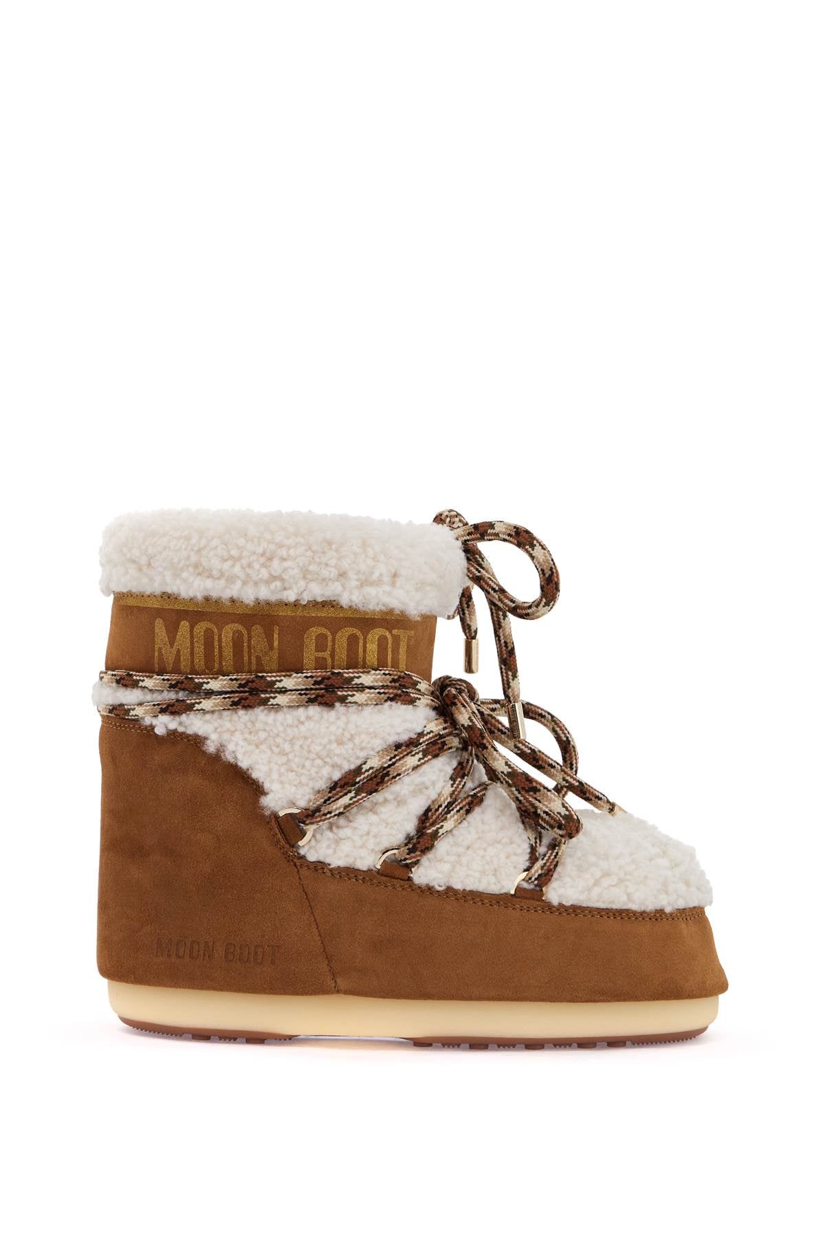 icon low shearling snow boots with