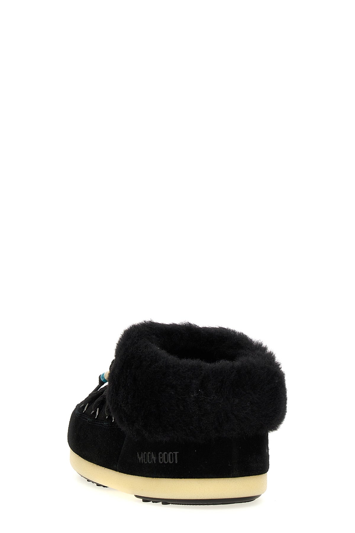 mule suede beads suede ankle boots