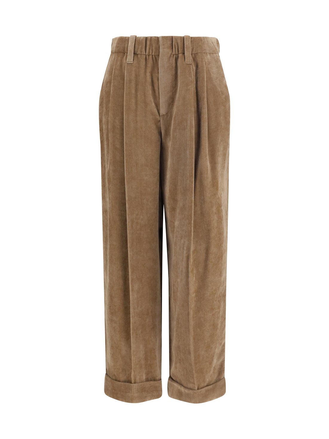 BRUNELLO CUCINELLI 44 elasticated viscose and cashmere pants