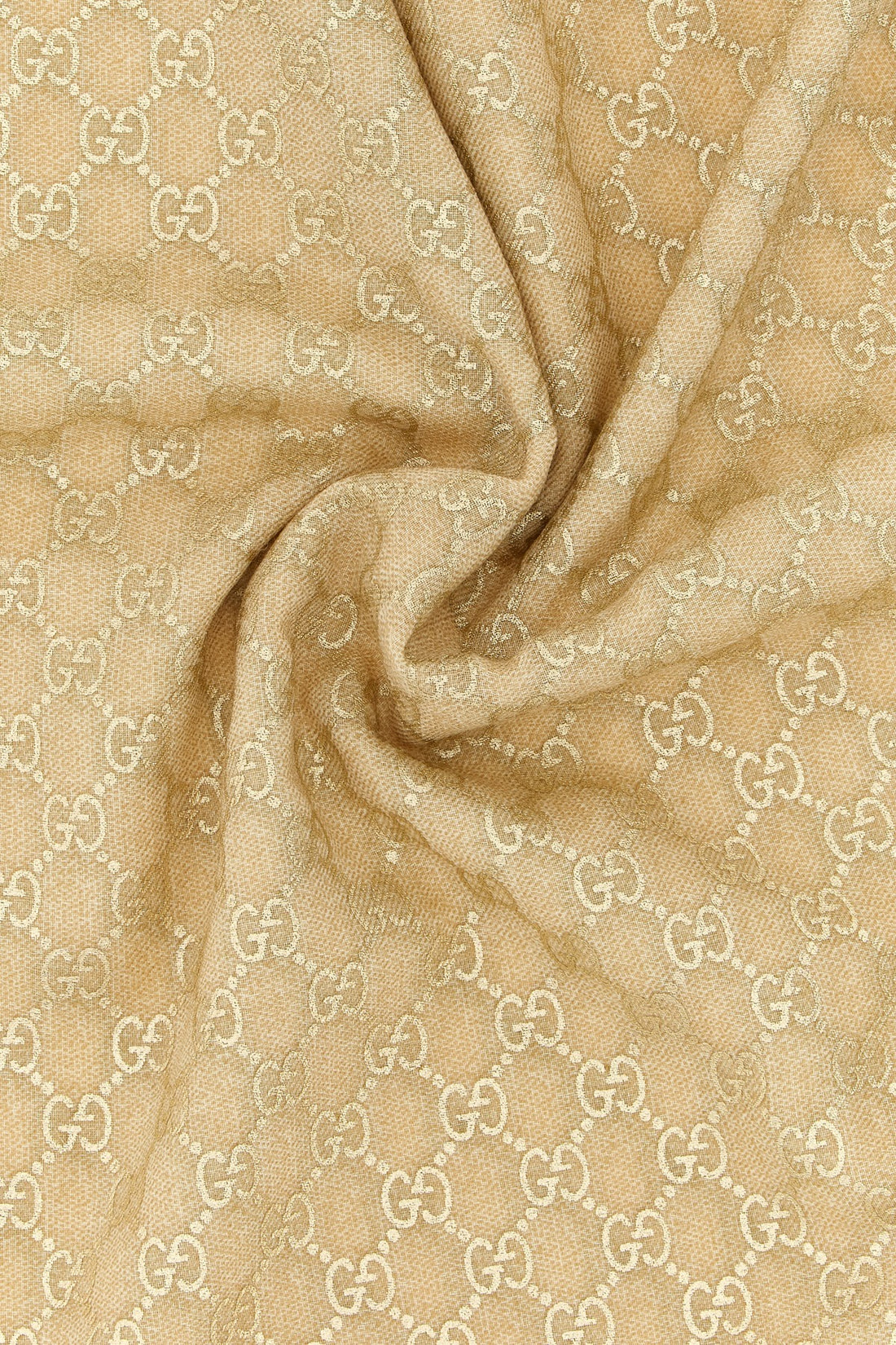 GUCCI OS gg lamé jacquard wool shawl