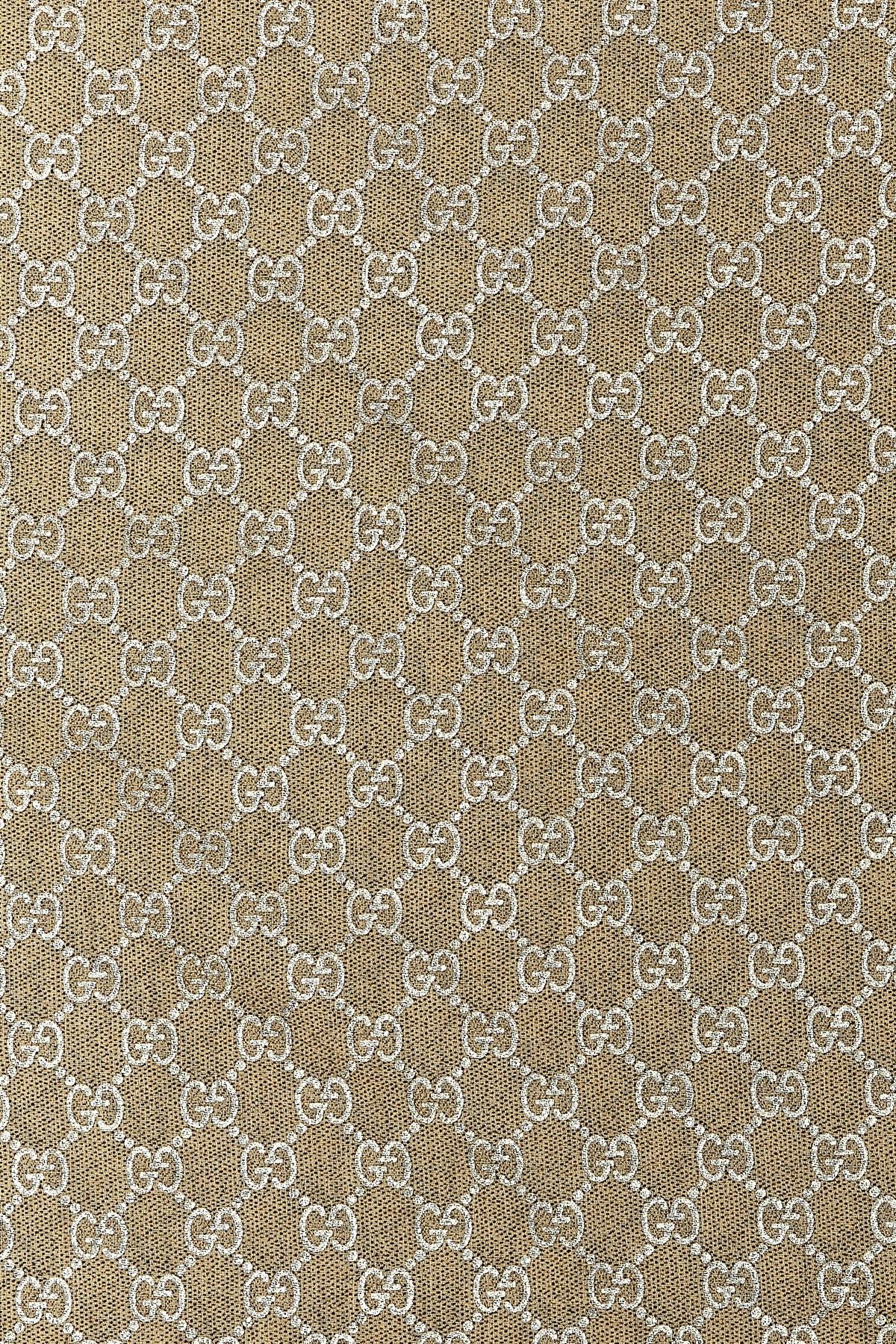gg lamé jacquard wool scarf