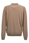 wool knit polo shirt
