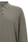 wool knit polo shirt