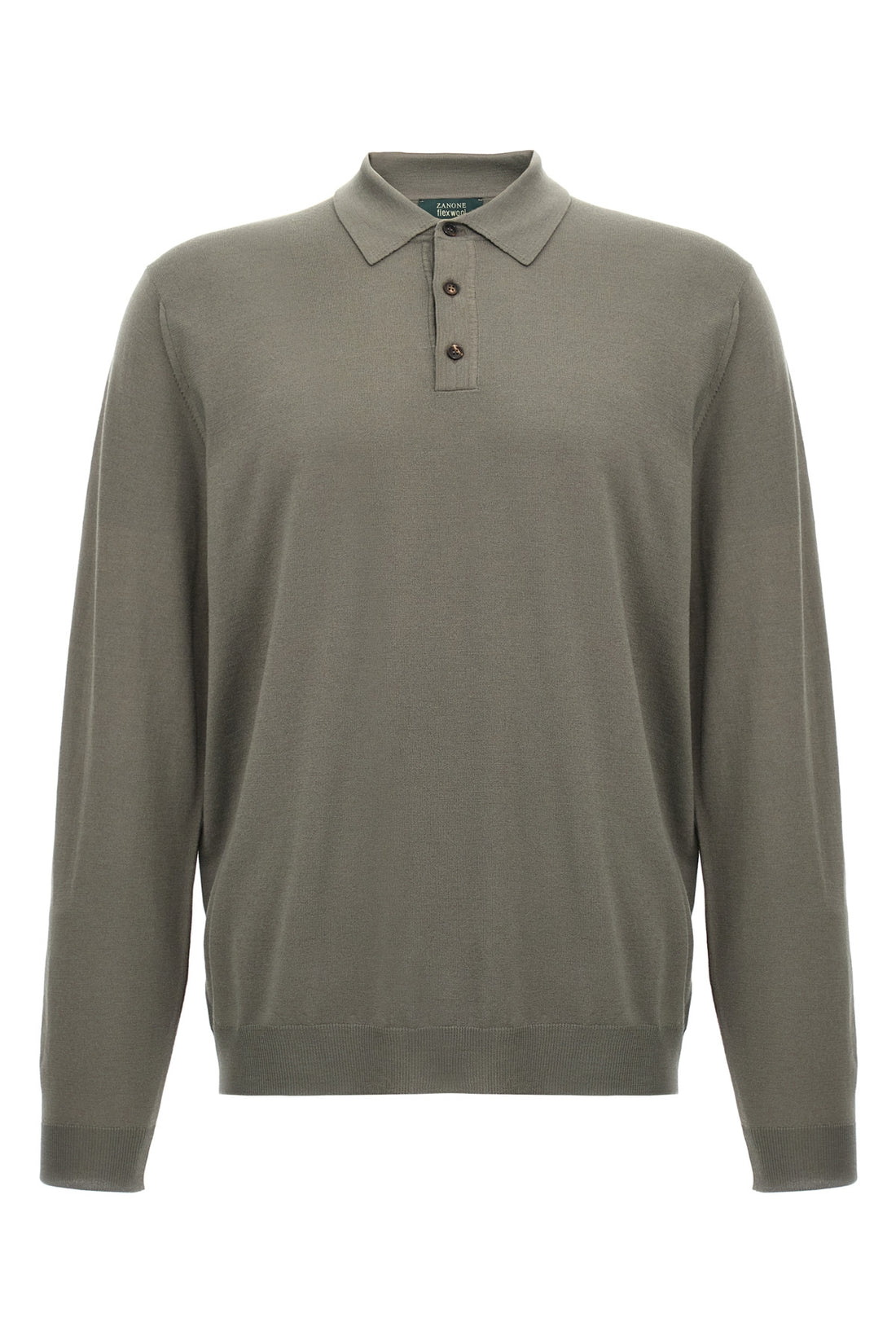 ZANONE 54 wool knit polo shirt