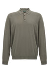 wool knit polo shirt