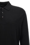 wool knit polo shirt