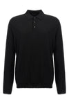 wool knit polo shirt