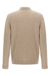 polo shirt in wool and cashmere knit