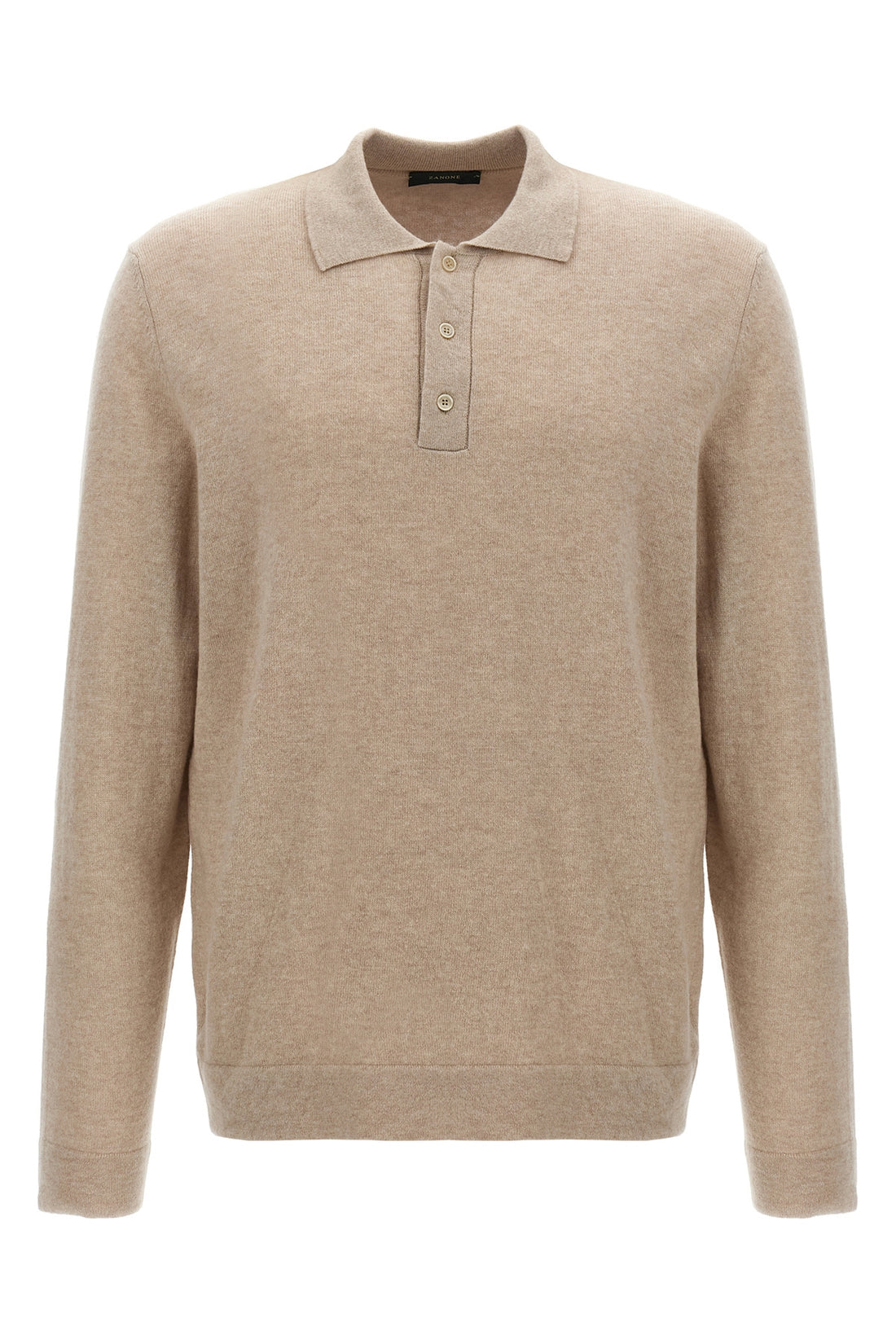 ZANONE 50 polo shirt in wool and cashmere knit