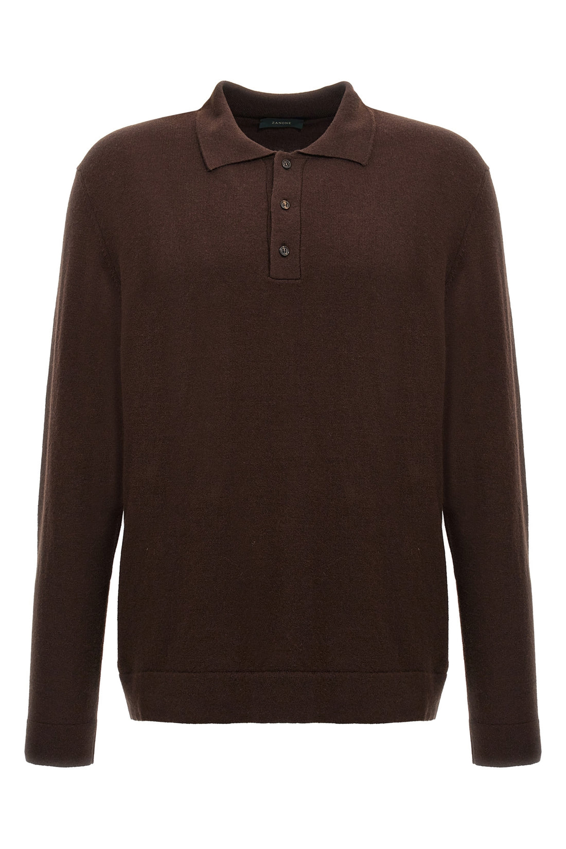 ZANONE 52 polo shirt in wool and cashmere knit