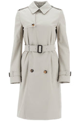 cotton-blend trench