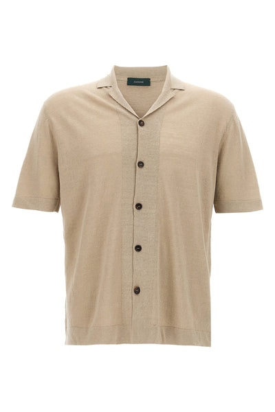 linen and cotton blend shirt